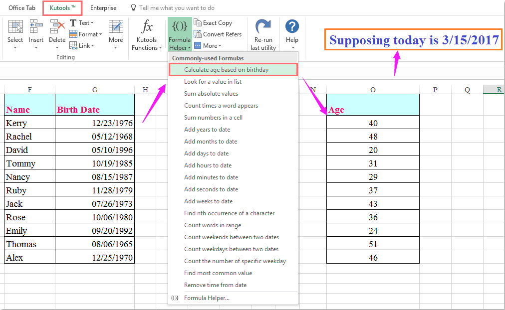 calculate dates