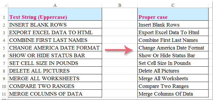 How to change uppercase to proper or title case in ...