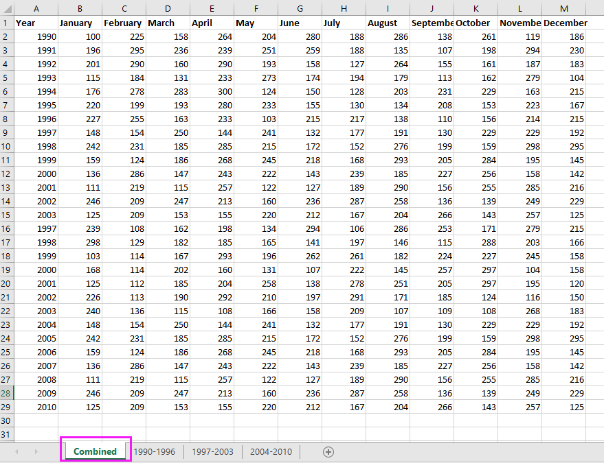 How To Merge Multiple Sheets With Same Headers In Excel How To Merge Multiple Sheets With Same Headers In Excel