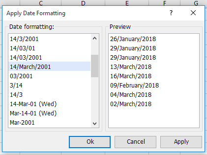 how to convert date to different or specific format in excel