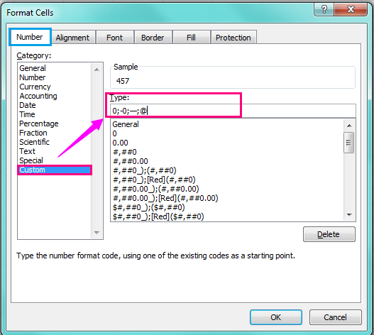 How To Put Dash In Excel Instead Of Zero