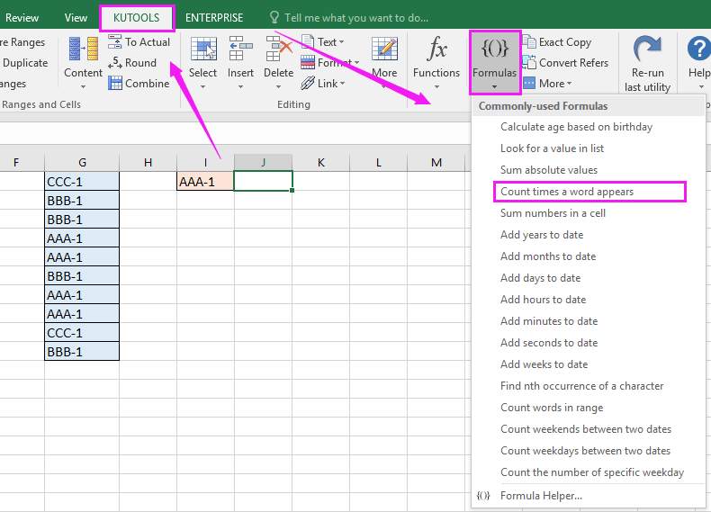 how-to-count-frequency-of-a-text-number-character-in-excel-column