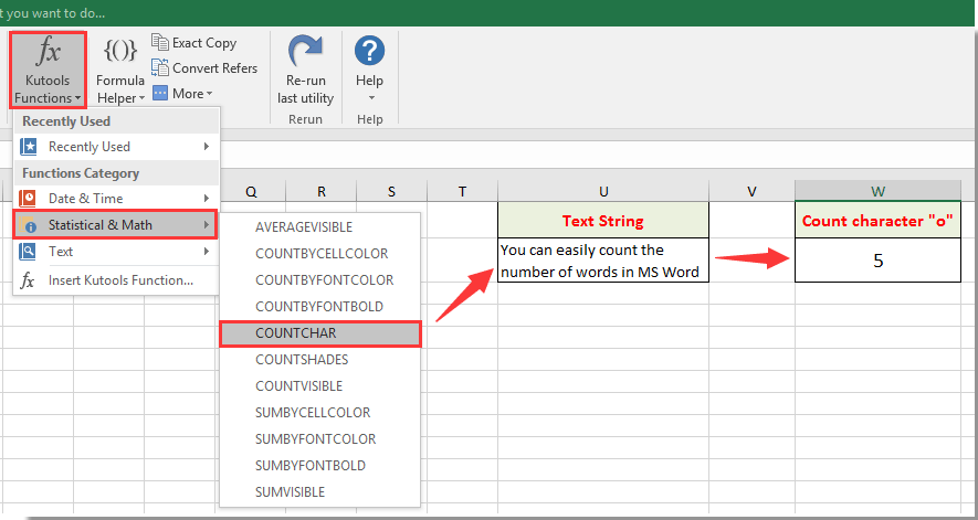 excel table present value sheet number cell of How or a a words in count the to range