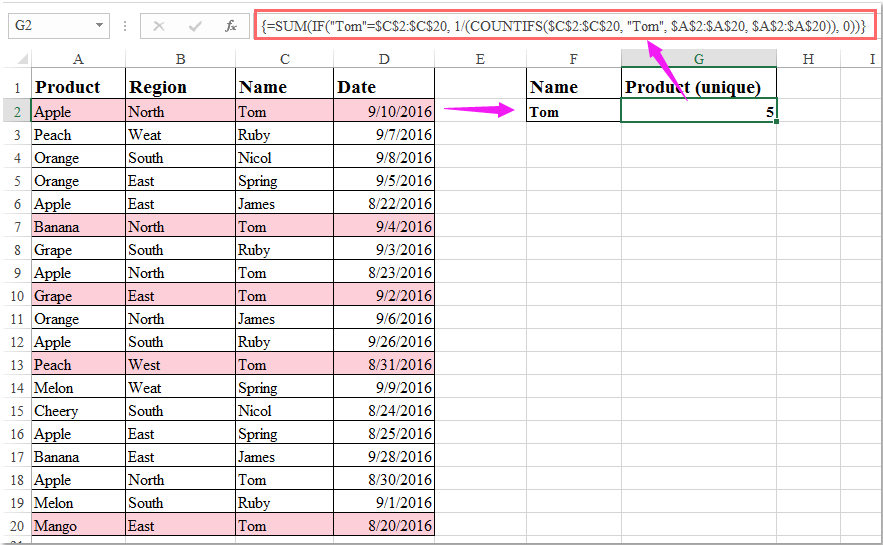 how-to-count-unique-values-based-on-multiple-criteria-in-excel