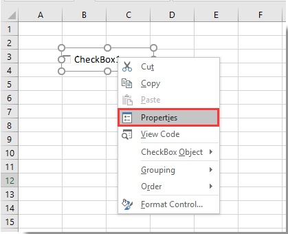 how to move and size checkbox with cell in excel size of cell