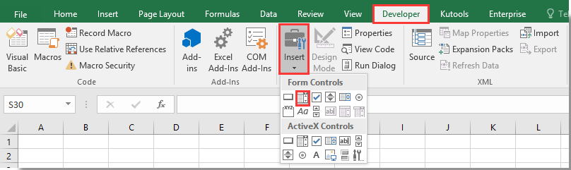 create calendar in excel