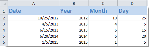 from extract date how in excel year How to and from get year, the extract date or day month