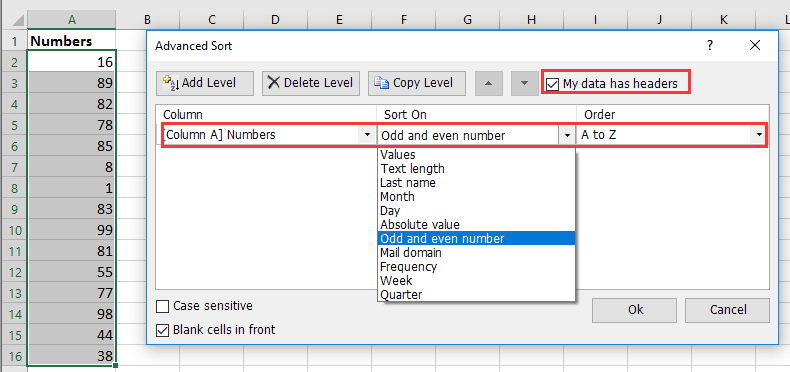 excel vba array sort or quickly odd to How in filter even Excel? hide or numbers