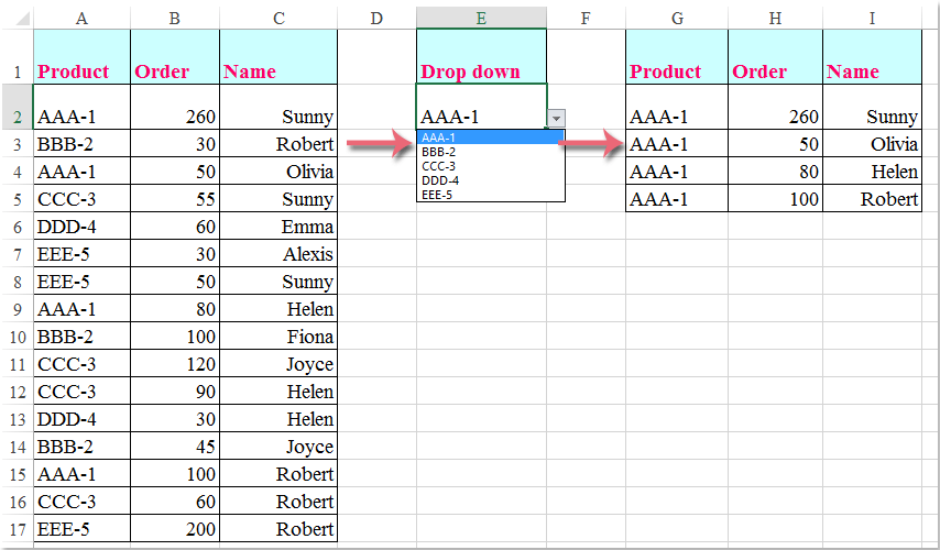 Filter A List Of Data