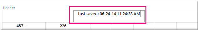 Excel Insert Last Modified Date