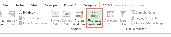 How to set password to protect hidden sheet in Excel?