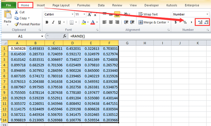 random number generator in excel