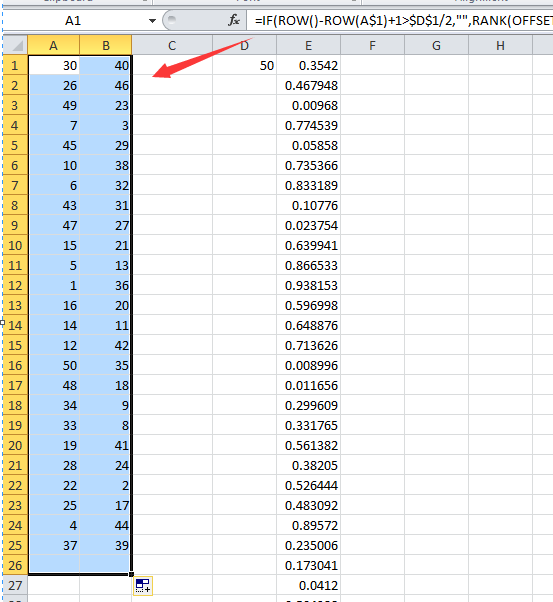 excel random number