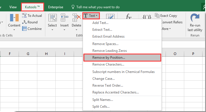 How to remove first, last or certain characters from text in Excel?