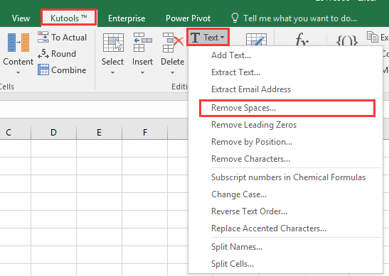 How To Remove Space In Excel Cells