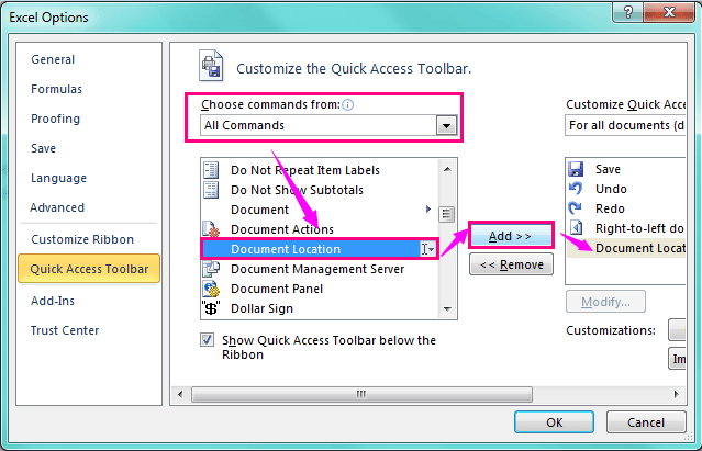 r package show path toolbar Excel? show title How to path bar in in or file