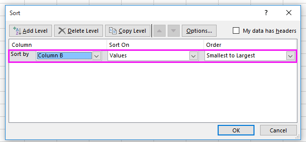 doc sort match to another column 4