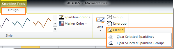 sparklines excel
