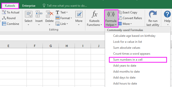 to excel number a from how 2 in digits extract numbers sum a to in How commas cell? single with Excel