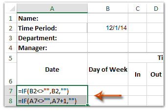 how to make a timesheet on excel
