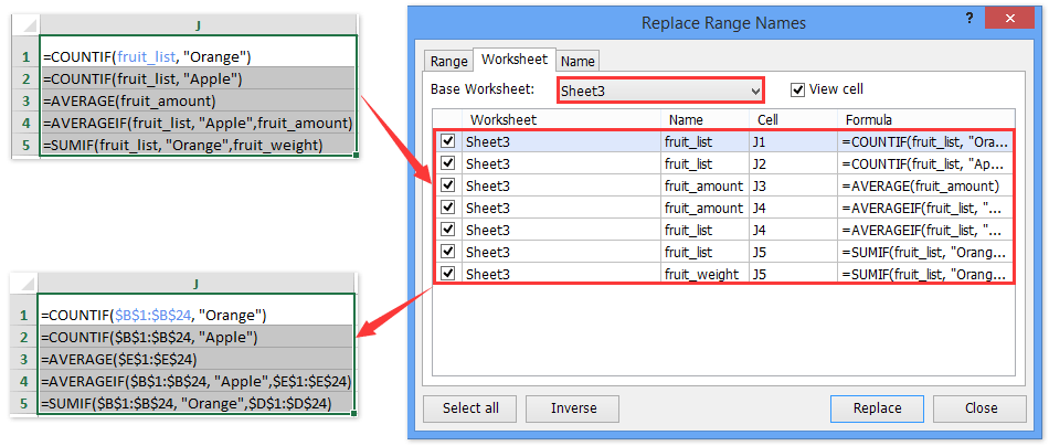 sheet of vba name range a delete quickly in named Excel? How ranges all to