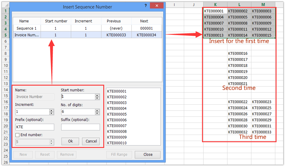 form generator invoice generate in automatically to Excel? number How invoice