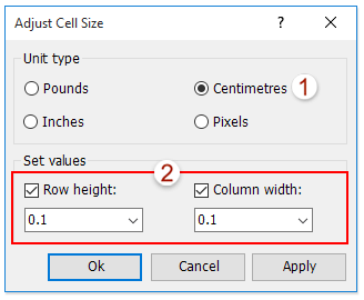 turn excel into graph paper
