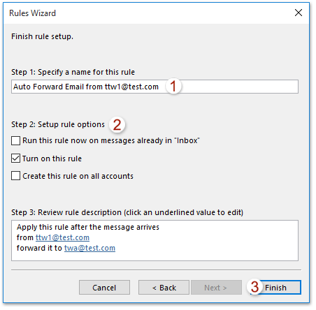 Outlook Rule From Domain