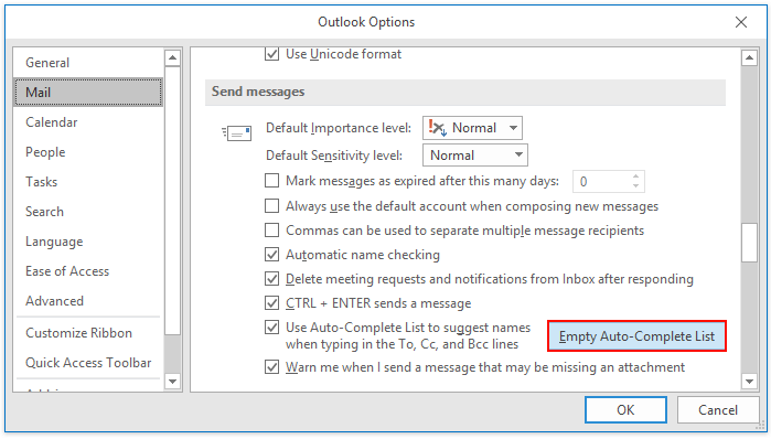 how to delete my old email address from outlook