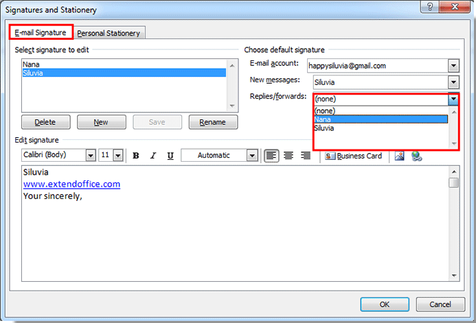 how to add signature in outlook