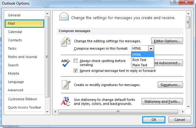 Format Html Email For Outlook | how to change message to html format in outlook Format Html Email For Outlook | how to change message to html format in outlook