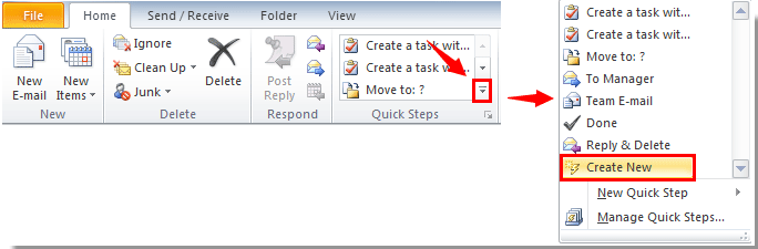 how to create a outlook email