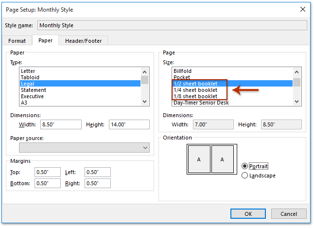 How To Print Calendar In Booklet Style In Outlook