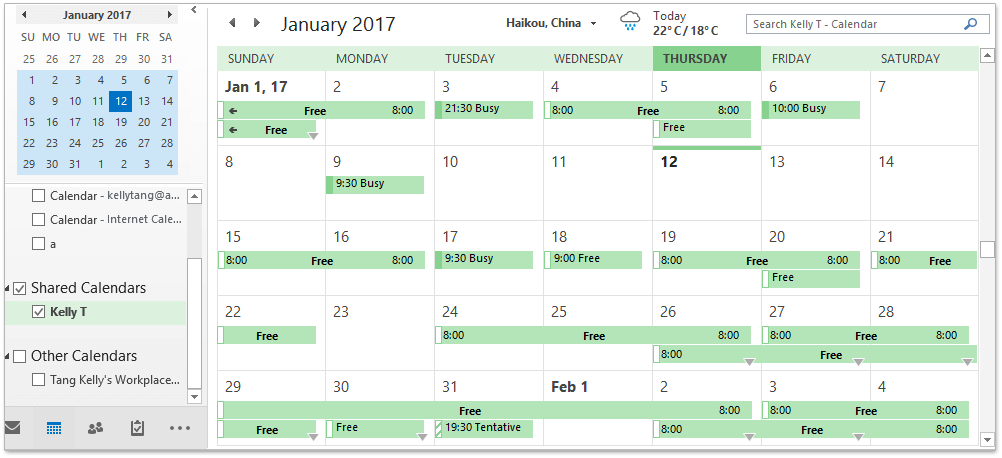 detailed calendar