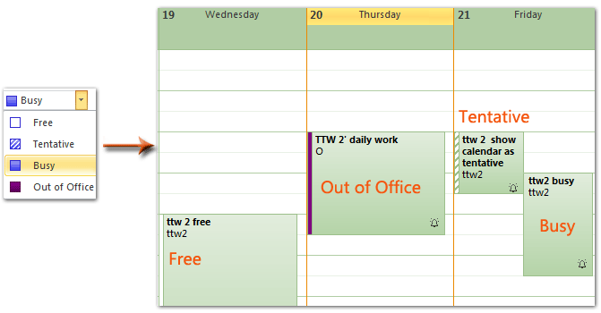 the office calendar