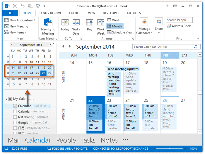 work week calendar