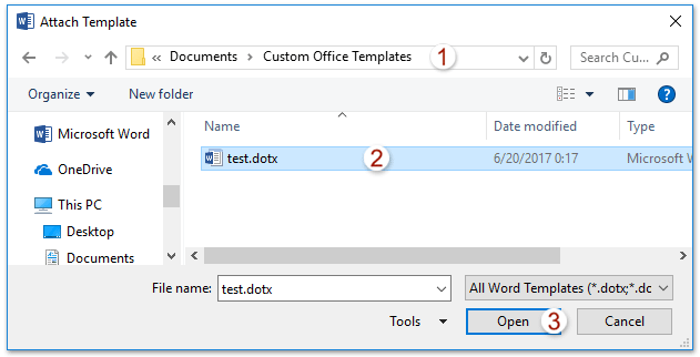 microsft word template
