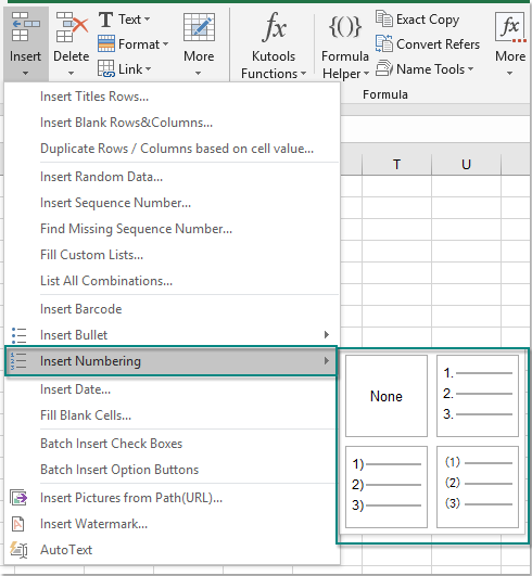 Quickly Insert Bullets Or Numberings In Multiple Cells In Excel